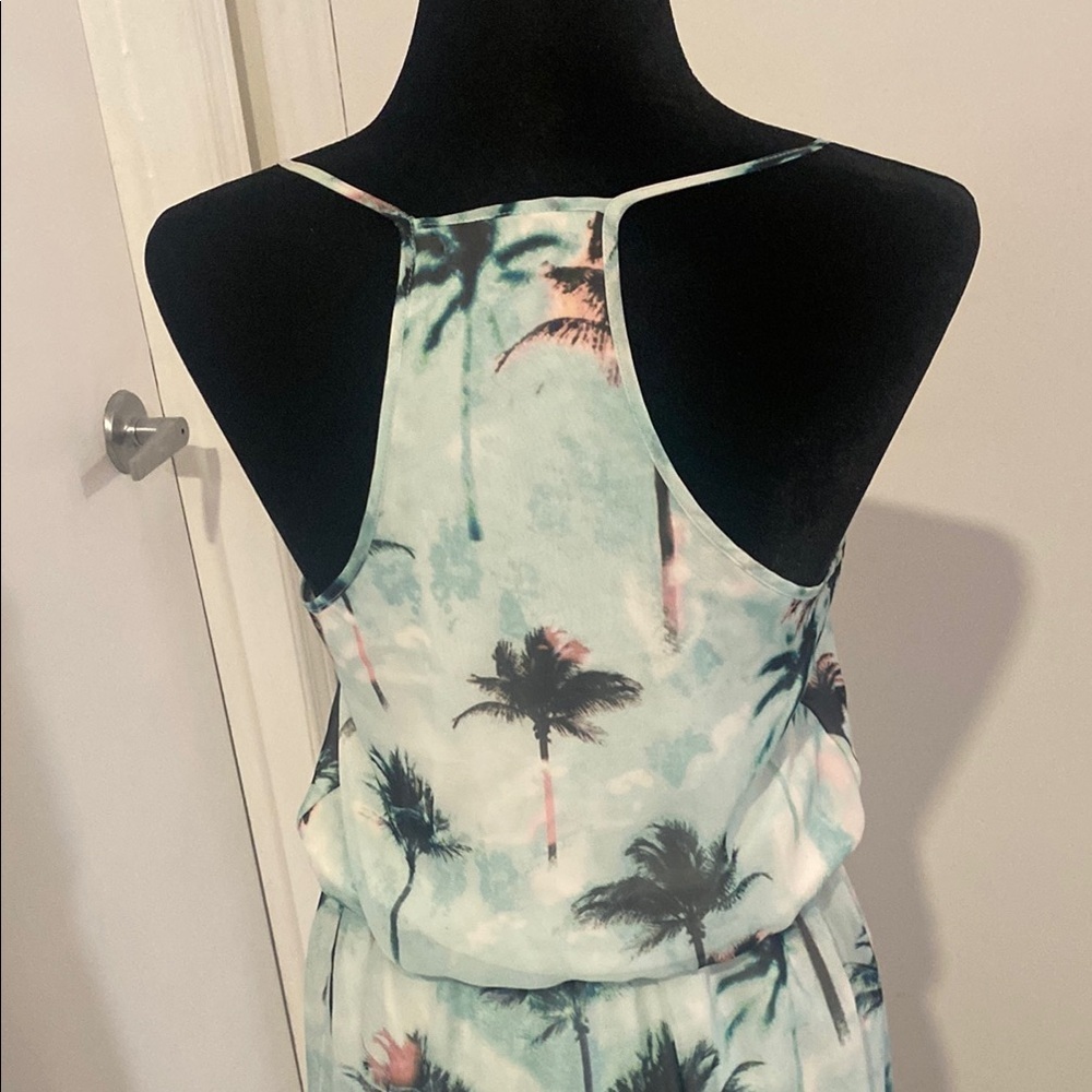 SUZY SHIER Tropical Print Sleeveless Dress with elastic waist Size Small - Picture 8 of 14